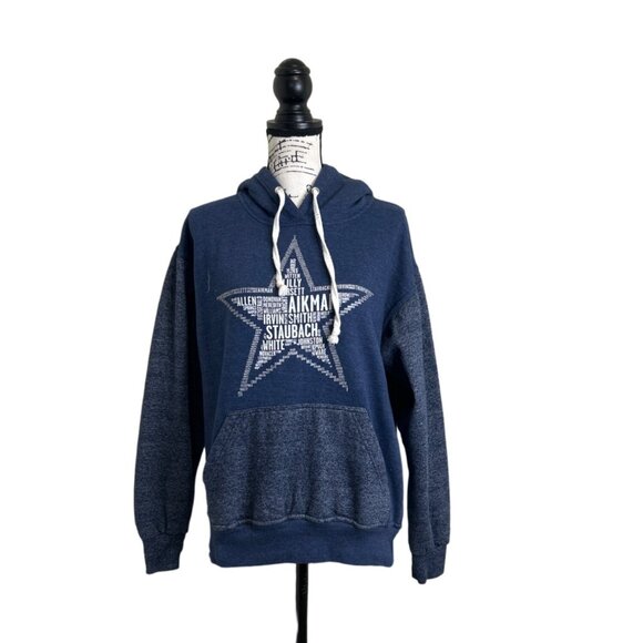 Jon Lauren Hoodie Sweatshirt Football Stars Blue Size M - Picture 5 of 9